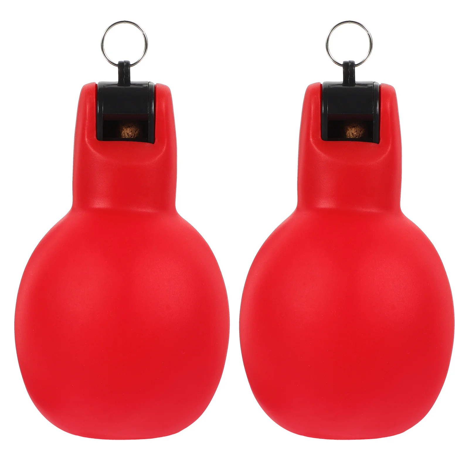 2 قطعة بولي كلوريد الفينيل اليد ضغط صافرة بصوت عال في الهواء الطلق للتخييم المشي لمسافات طويلة الرياضة في حالات الطوارئ تدريب الحيوانات الأليفة