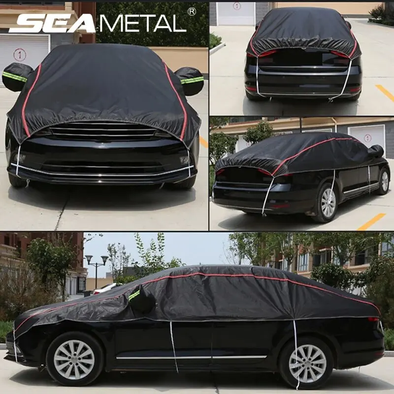 SEAMETAL Oxford Cloth Car Cover Indoor/Outdoor Sun Protection Cover Dustproof Waterproof Car Sun Shade Universal for Sedan Suv