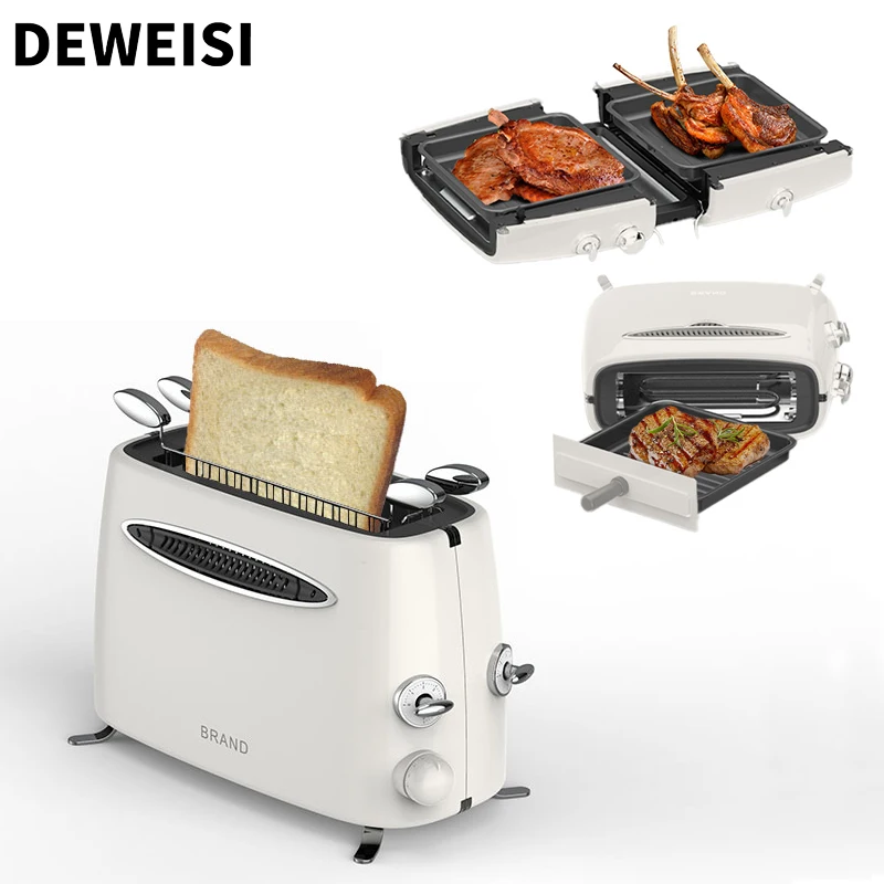 DEWEISI household electric multi grill plate grill BBQ steak grill machine household sandwich maker machine