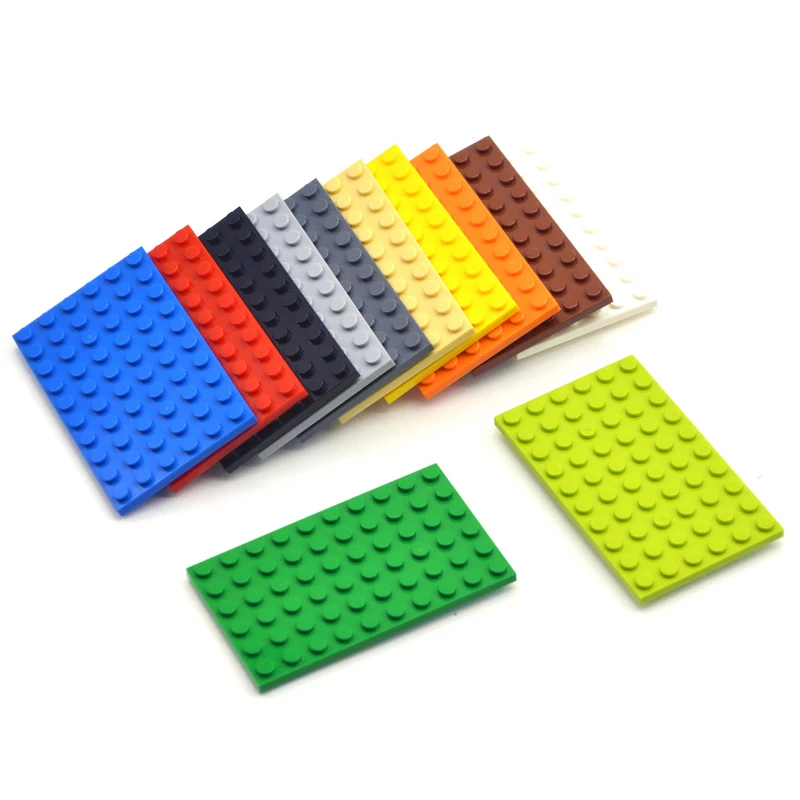 10pcs DIY Building Blocks Thin Figures Bricks 6x10 Dots 12Color Educational Creative Size Compatible With 3033 Toys for Children