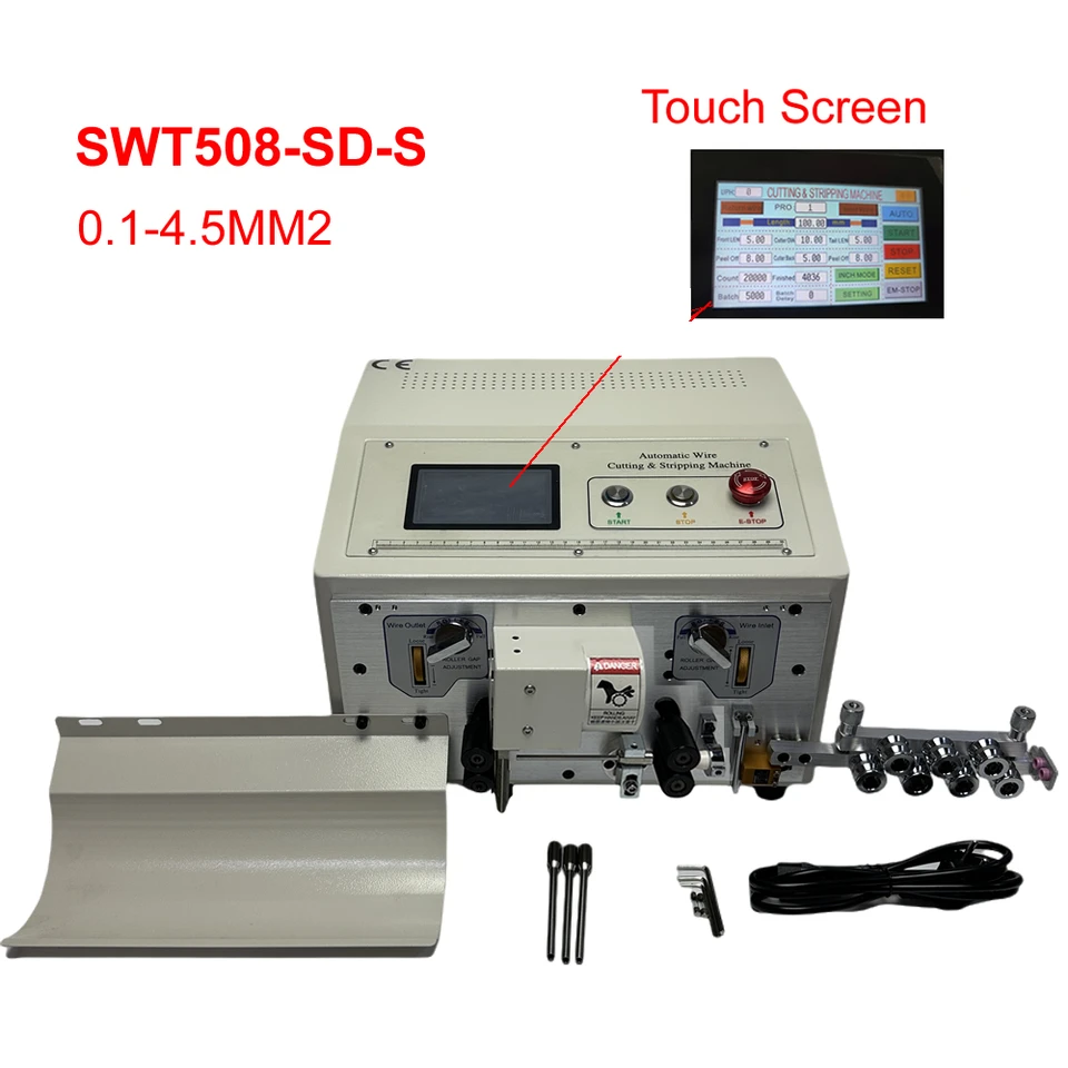Máquina pelacables automática ajustable SWT508C SWT508SD SWT508E con pantalla táctil, cortadora y peladora de cables SWT508ES 6
