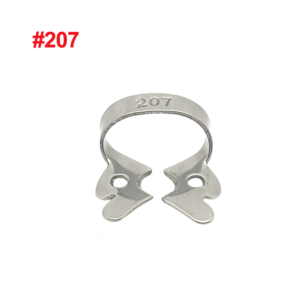 Dental Rubber Dam Clamps Endodontic Restorative Barrier Clips Stainless Steel Frame Holder Molar Teeth Dentistry Materials