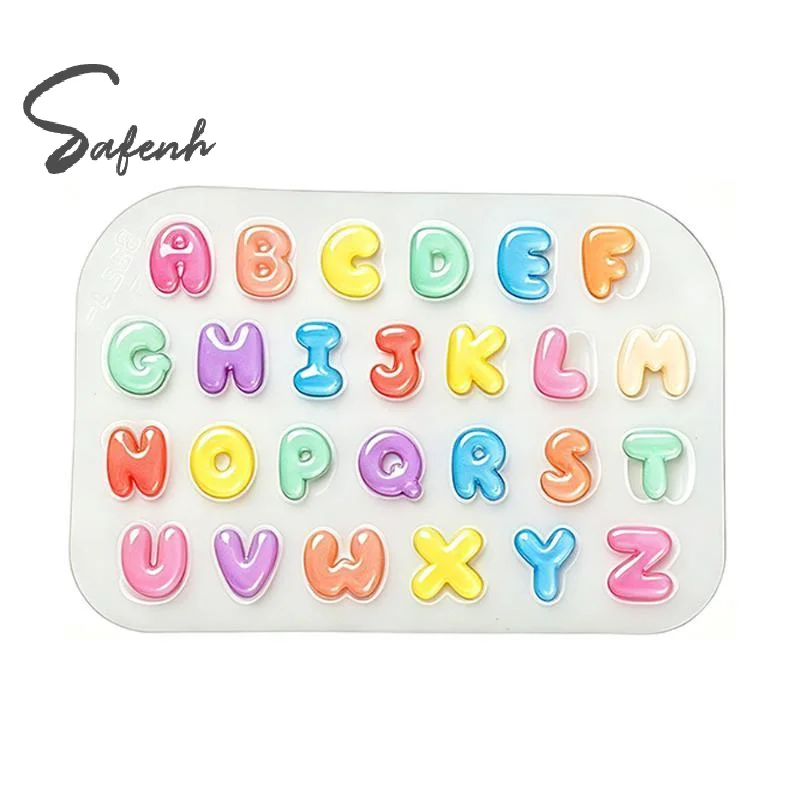 Letter Epoxy Mold DIY Mini Letter Crystal Epoxy Jewelry Accessories Key Pendant Silicone Mold