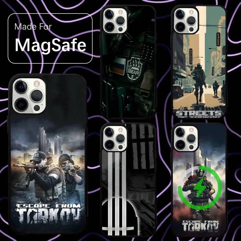 

E-Escape From T-Tarkov Phone Case For iPhone 17,16,15,14,13,12,11,Pro,Max,Plus,Mini,SE,Air Magsafe Magnetic Wireless Charging