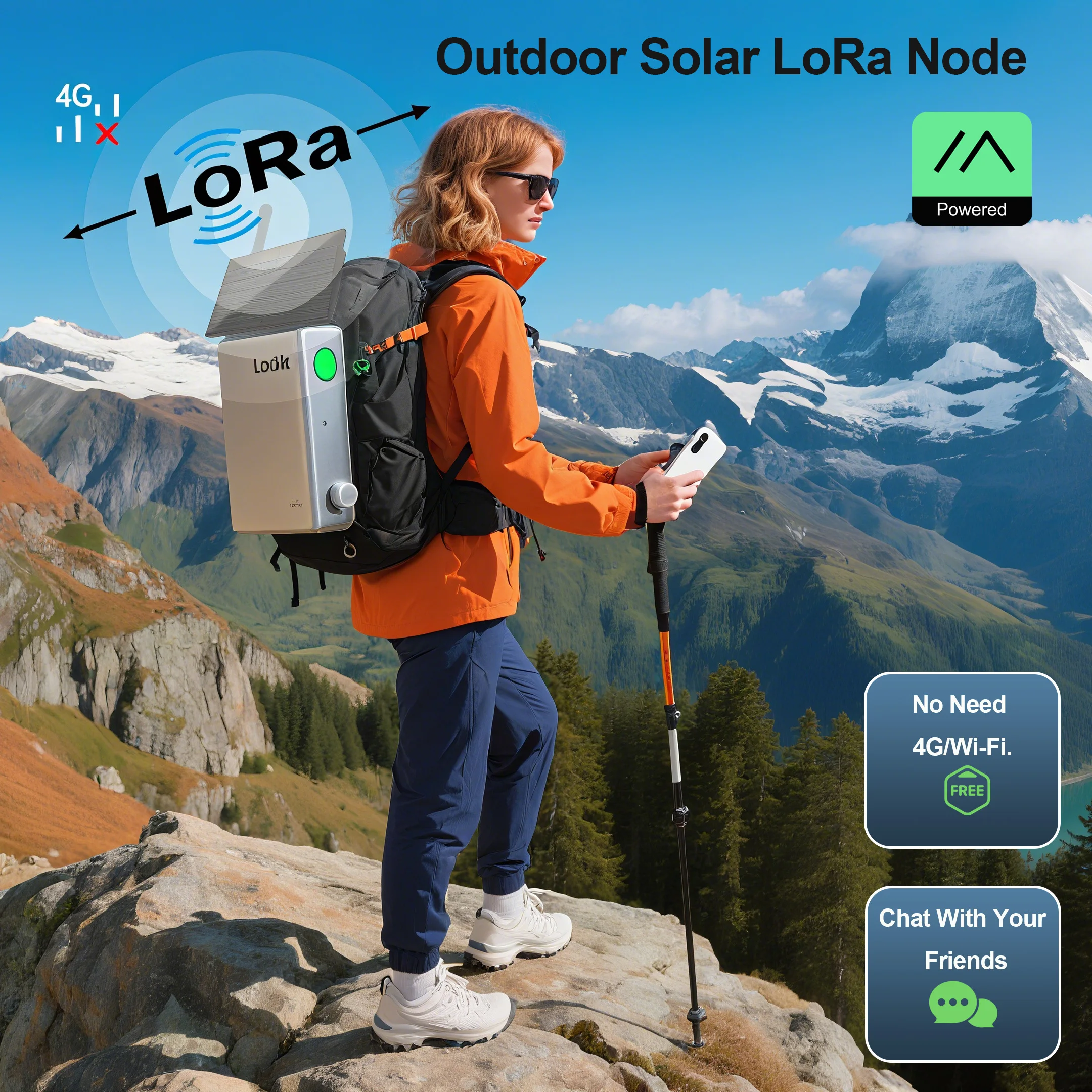 4W 태양광 LoRa 노드 배터리 설치 Heltec LoRa32 V3 868 915Mhz 실외 IP66 방수 LoRaWAN Meshtastic 앱 리피터 네트워크