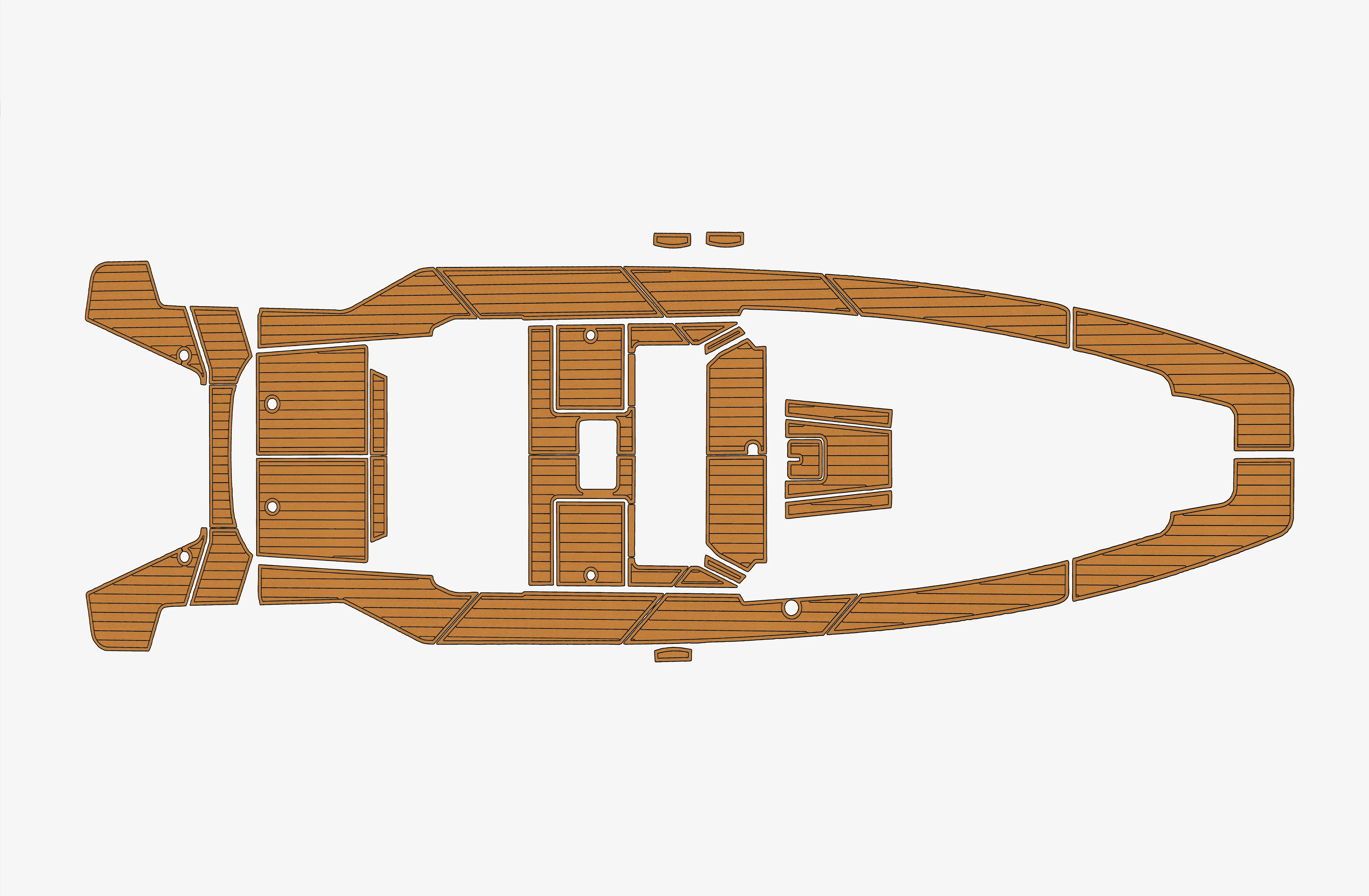 2023 Axopar 37 XC CROSS CABIN 1/4 "6 مللي متر إيفا رغوة عدم الانزلاق بولي كلوريد الفينيل خشب الساج التزيين البحرية حصيرة سيديك أكوا السجاد أرضية بحرية #1