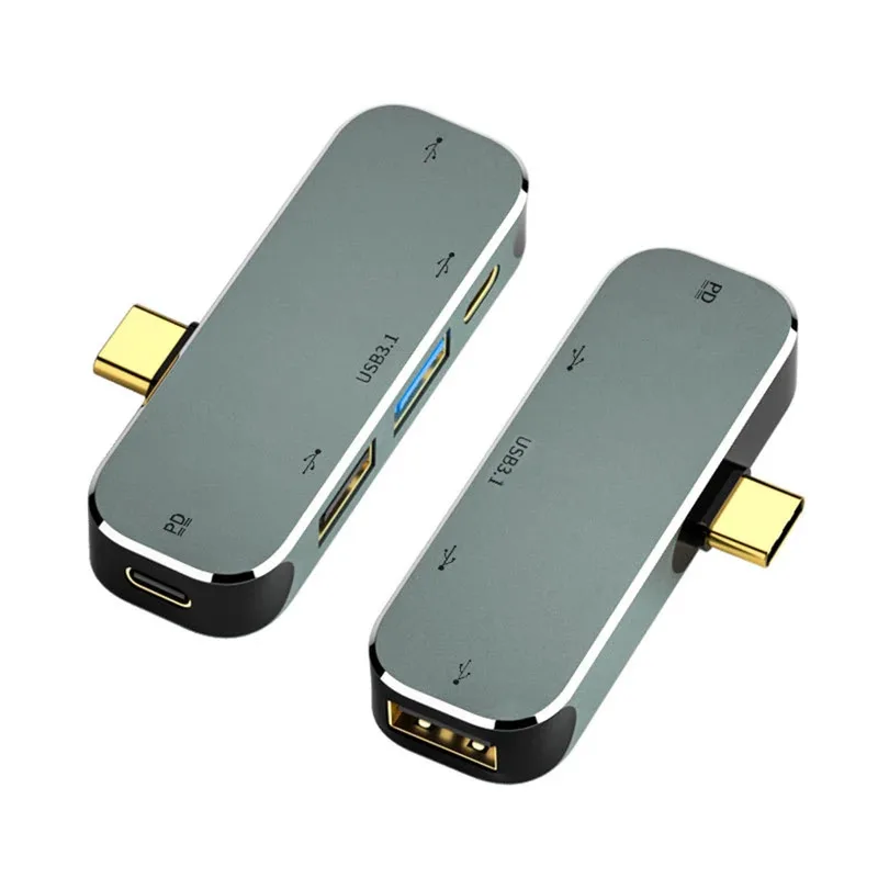 Type-C 拡張ハブ 3.55mm ジャック PD100W USB3.0/USB2.0/USB3.1 HDMI 対応 USB エクステンダー PC コンピューター ラップトップ スプリッター