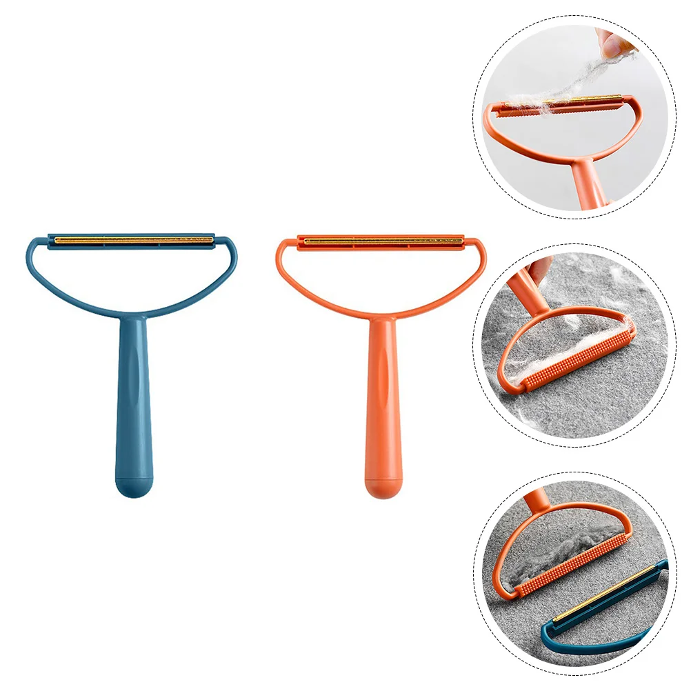 

4 Pcs Pet Hair Removal Comb Cleaner Lint Coat Remover Hairball Plastic Tool Two-sided