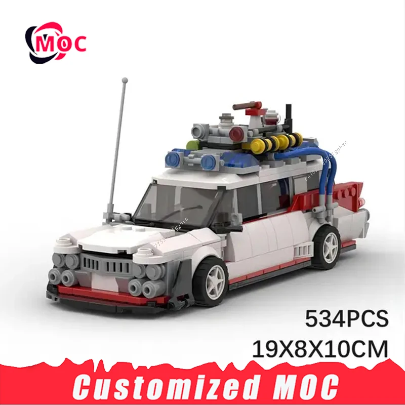 534 PCS Ghostbusters Creative Vehicle Movie Peripheral Building Block Assembling Toy 10274 Bricks Toy Car Model Kit Lovers Gifts