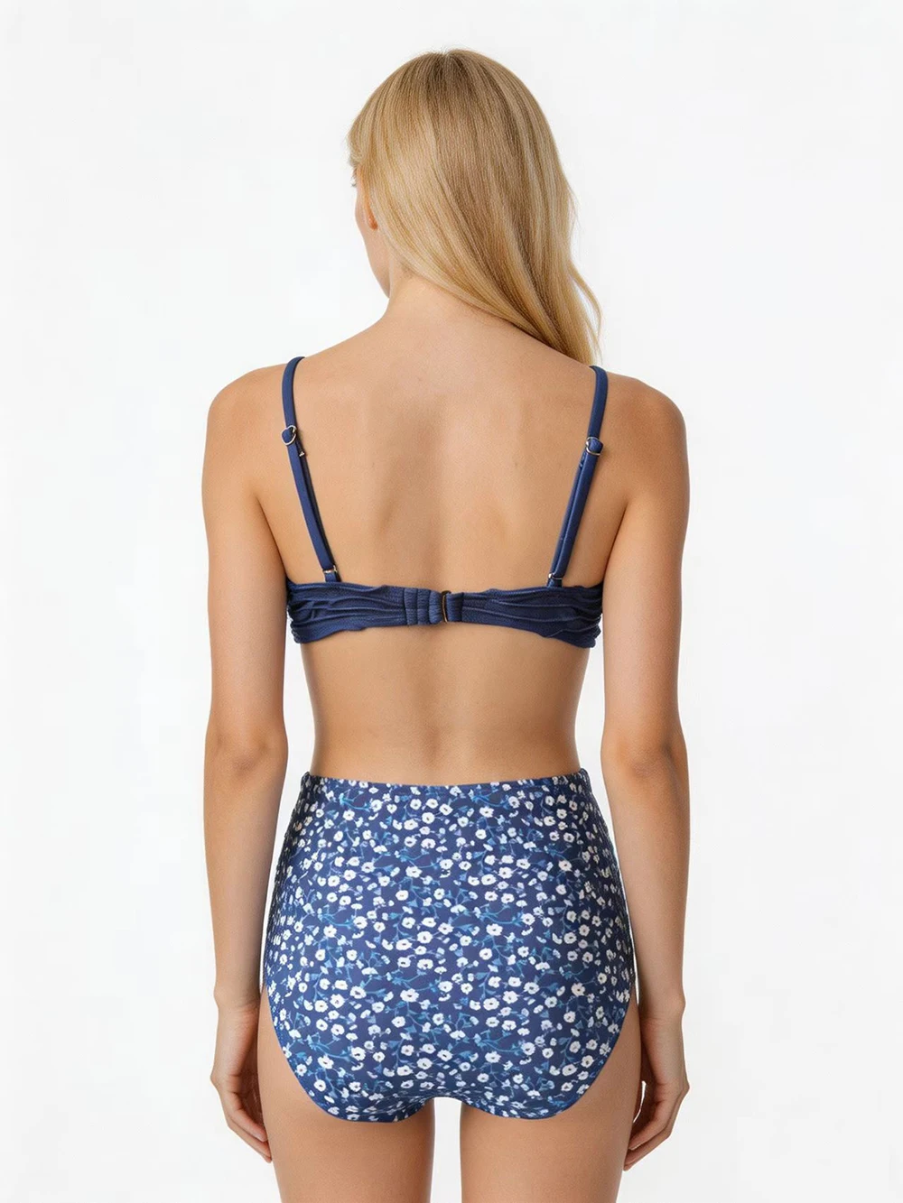 2026 Sexy Floral Print High Waist Bikini Set Women's Two Piece Push Up Swimwear For Beach Casual Swimsuit