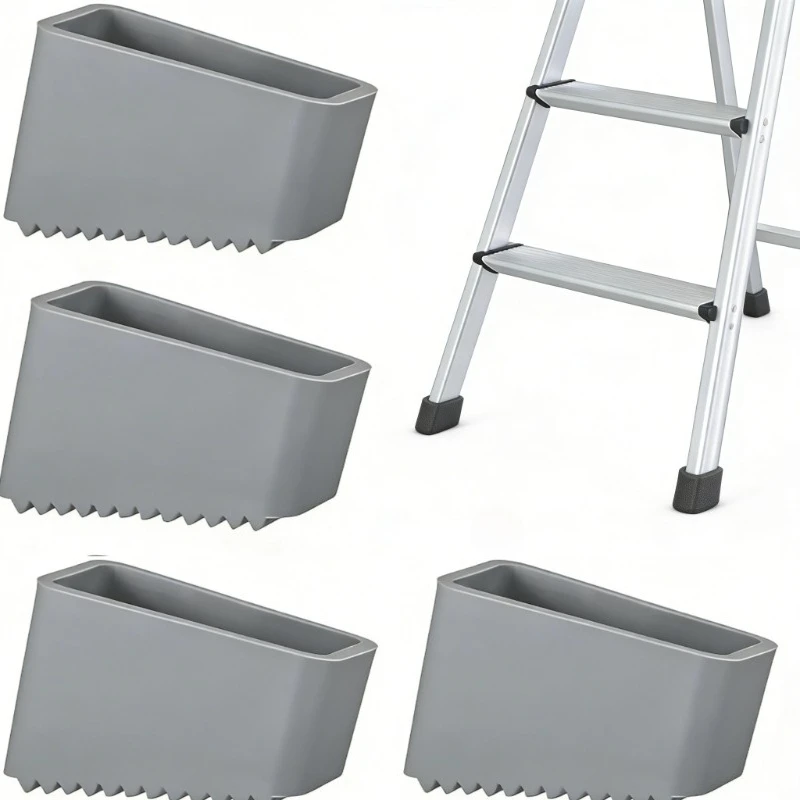 2/4pcs Step Ladder Feet Covers Versatile Ladder Leg Covers Non-Skid Ladder Pads Rubber Foot Pad Insulating Foot Sleeve