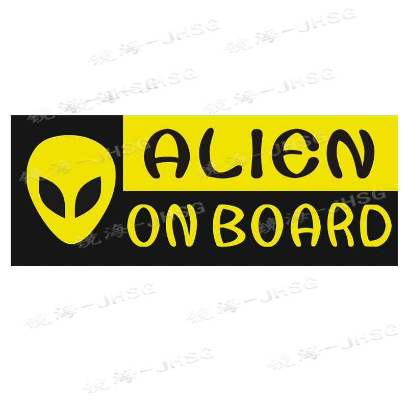 

Car Styling Creative Warning for Unidentified Flying Objects, Extraterrestrial PVC Stickers, Waterproof Body Stickers