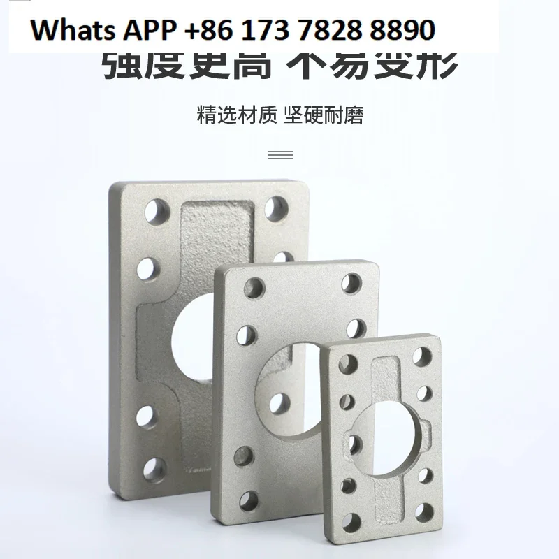 2 قطعة SMC اسطوانة FA شفة لوحة MBB القياسية اسطوانة الملحقات سلسلة 32/40/50/60/80/100 FA يلقي الصلب