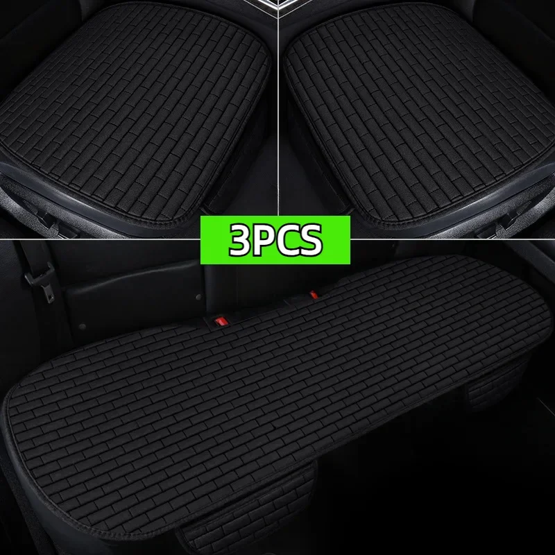 Universal Anti-slip Car Seat Cover Auto Seat Front Seat Protector Cushion Linen Fabric Car Interior Accessories Vehicle Supplies