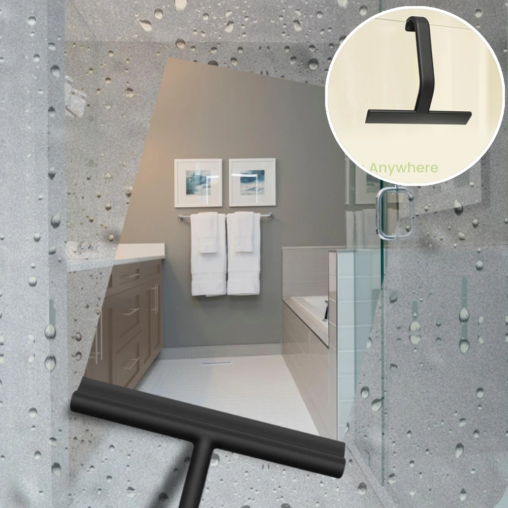 

Силиконовый скребок для душа без полос, встроенный крючок, бытовой стеклоочиститель для зеркала в ванной, инструмент для очистки лобового стекла автомобиля