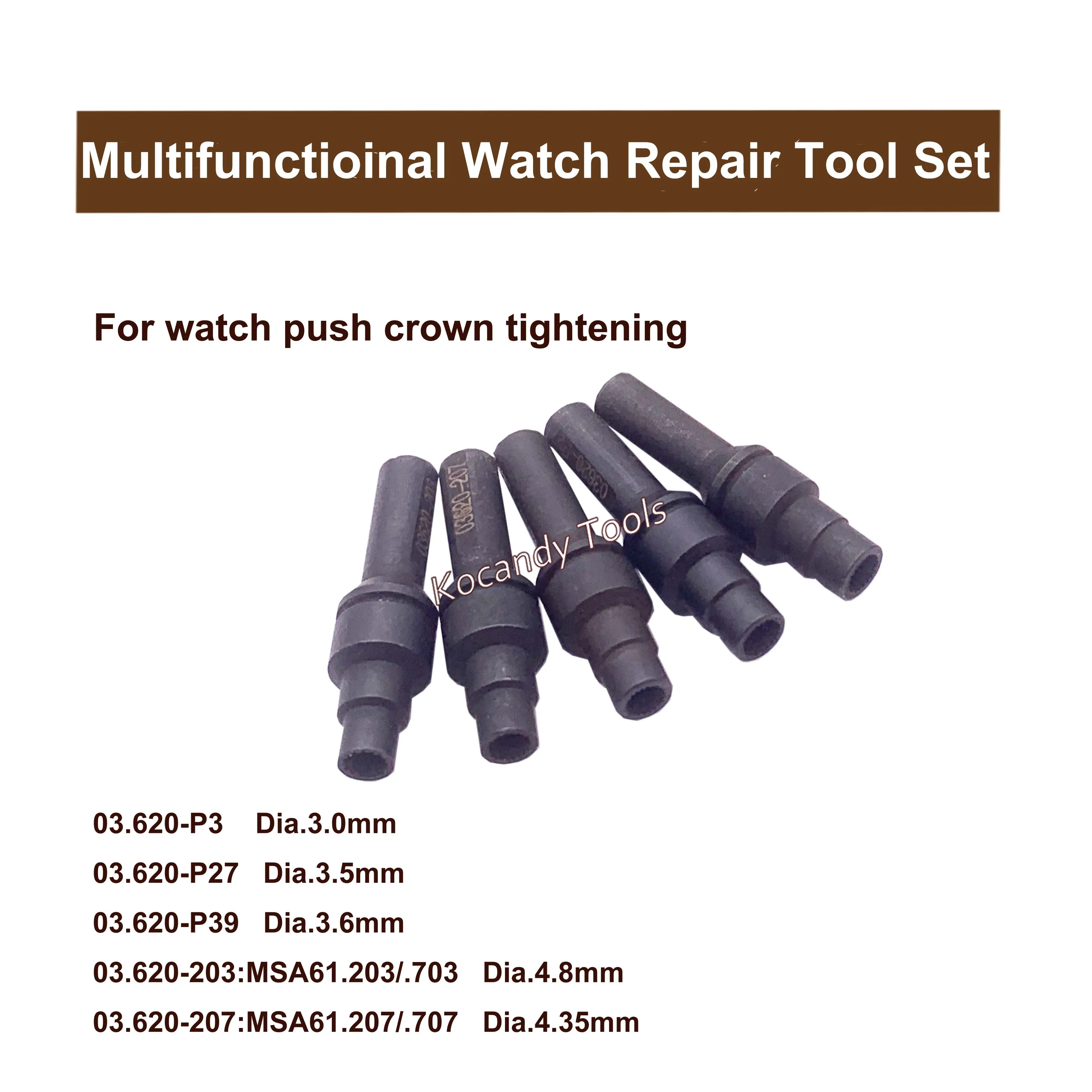 Multifunction Watch Repair Tool Set Professional for Crown Tube Removal Watch Push Crown Tool and Watch Bearing Opening