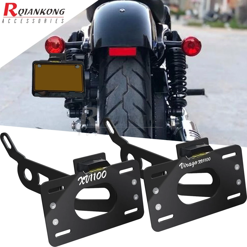 

Motorcycle Side Fender Eliminator Side Mount License Plate Holder Bracket For Yamaha XV1100 Virago XV 1100 VIRAGO 1100 1986-1996