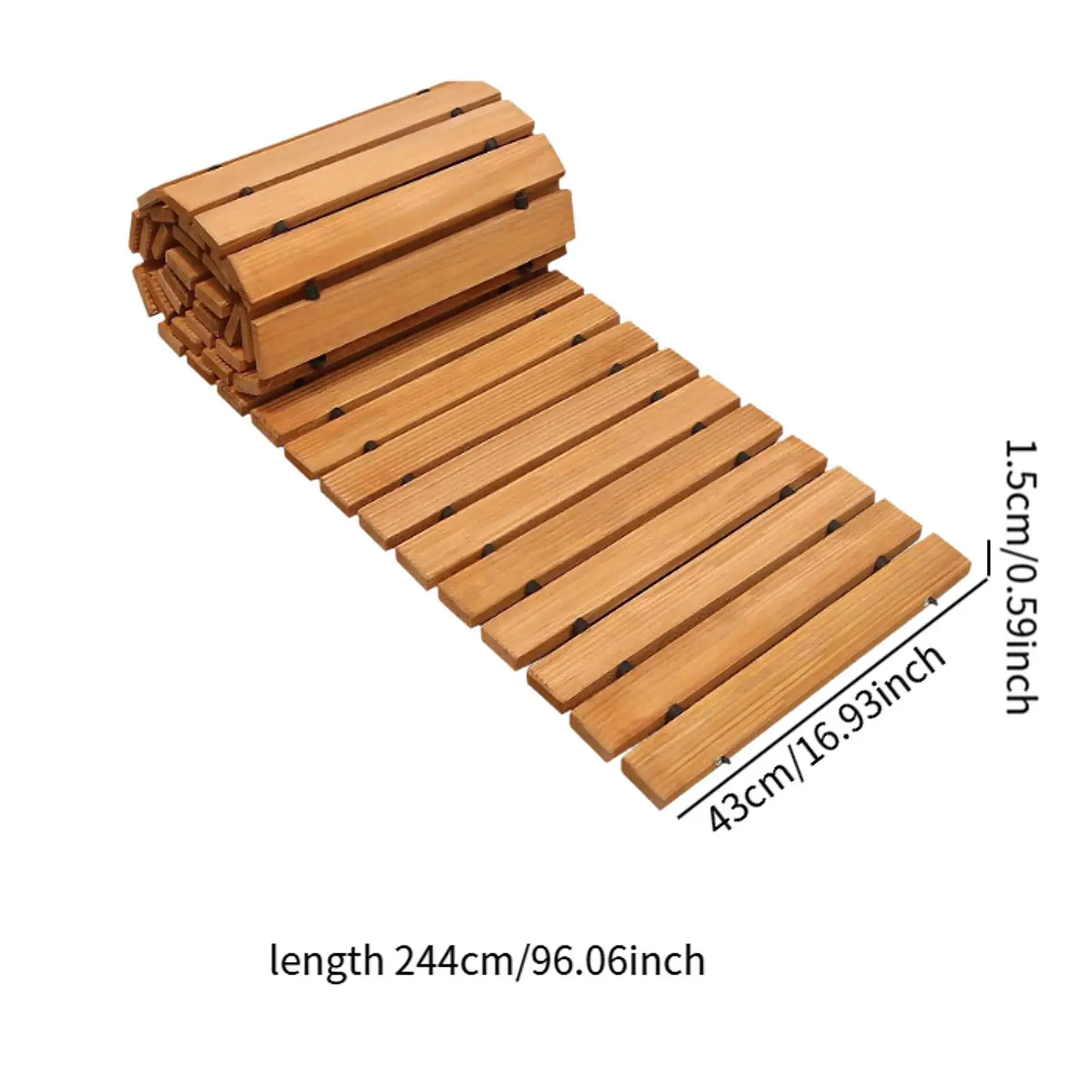 

Outdoor Roll Out Straight Walkway Non Slip Wooden Path Pathway for Backyard Wedding Garden Decoration