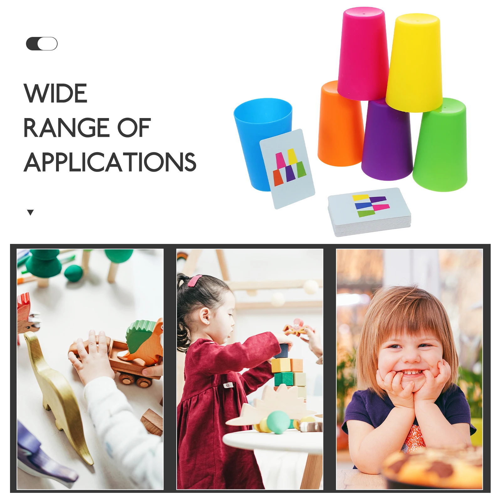 1 conjunto 1 conjunto de copos crianças velocidade empilhamento jogo mão-olho coordenação copo jogos interior ao ar livre material seguro jogos de velocidade crianças empilhamento