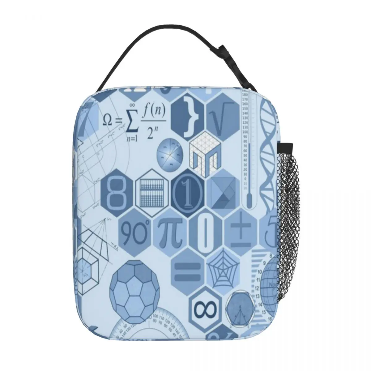 Bestselling Math In Color (navy) Oxford Cloth Lunch Carrier Daycare Meal Meal Bag