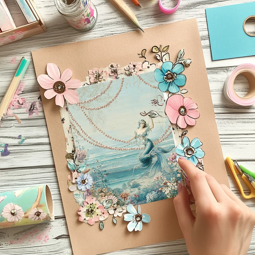 6"x6" origami- en scrapbookingpapier (36 vellen): Boheemse bloemen-/veerpatronen voor het maken van kaarten en in de natuur geïnspireerde ambachten.