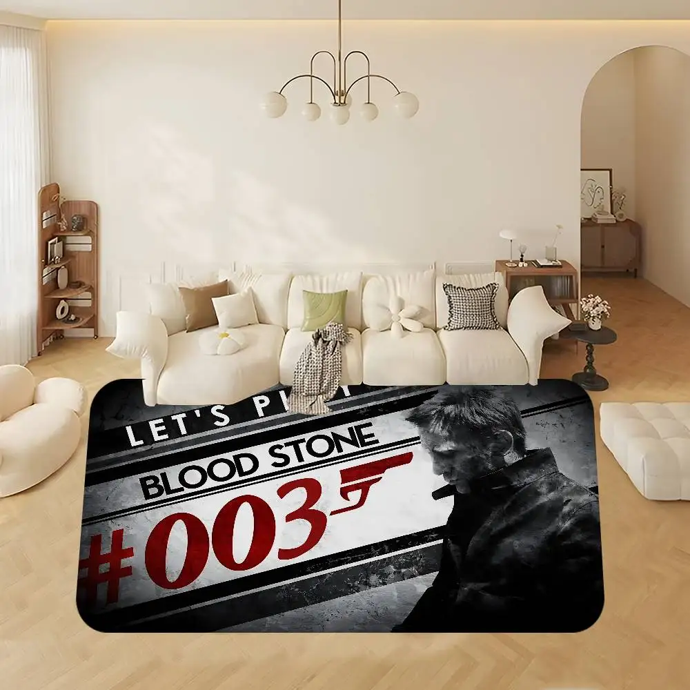 Legend J-James B-Bond 007 Hallway Carpet Retro Multiple Choice Living Room Kitchen Rug Non-Slip Welcome Rug 5