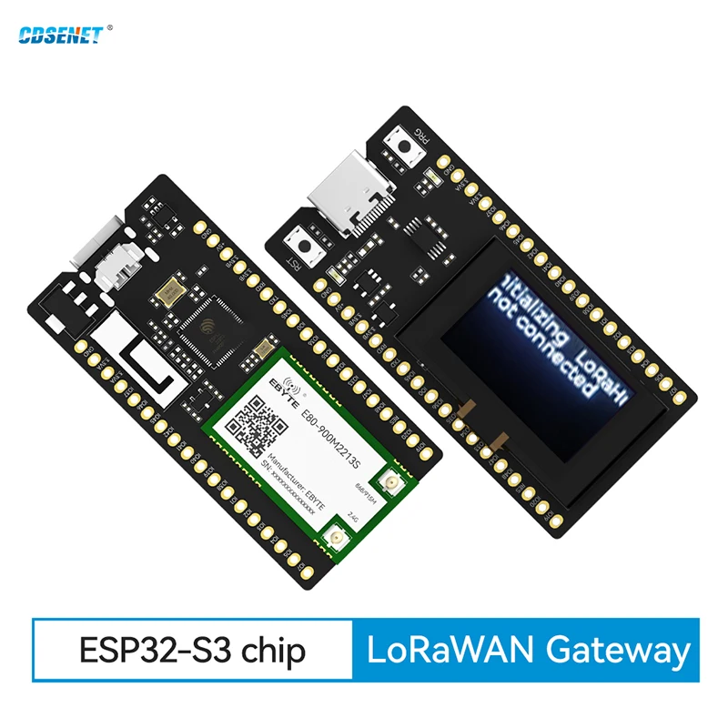 ESP32-S3 LR1121 Dual Band Test Board CDSENT EoRa-HUB-400/900TB LoRaWAN Gateway 2.4G  OLED Display One-Channel Hub Open Source