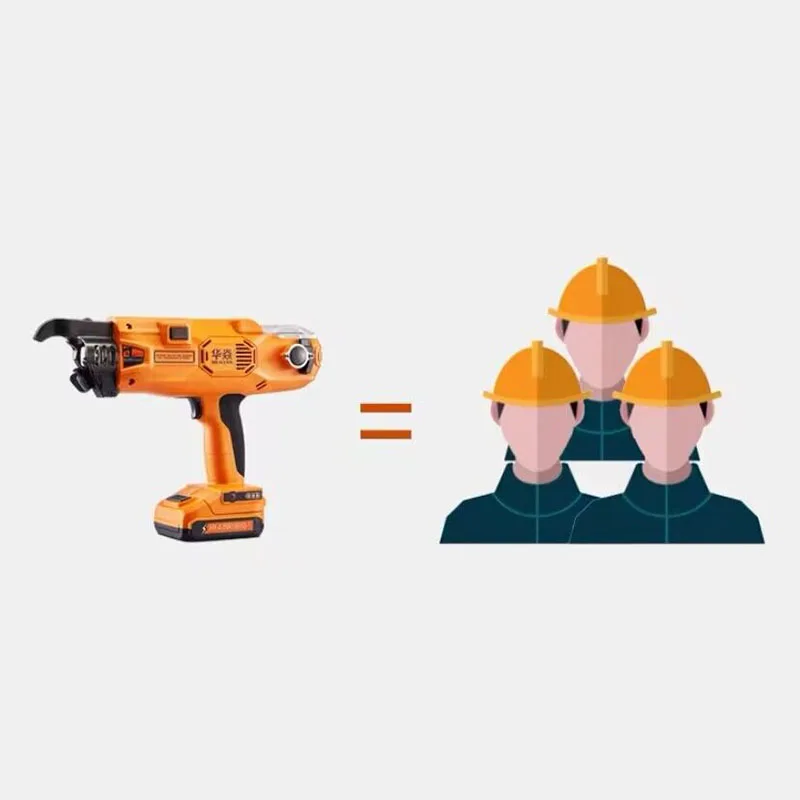 9980514.4V Automatic Rebar Tying Machine Hand-held Electric Intelligent Steel Bar Binding Machine Rebar Tying Tools 12-2