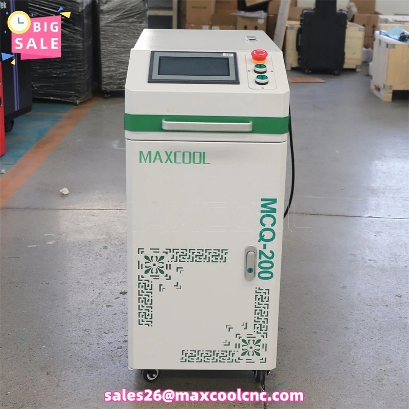 200W JPT Pulsed Laser Cleaning Machine For Remove Rust Oil Paint Metal Wood Air Cool Laser Aluminum Oxide Layer Model Cleaning