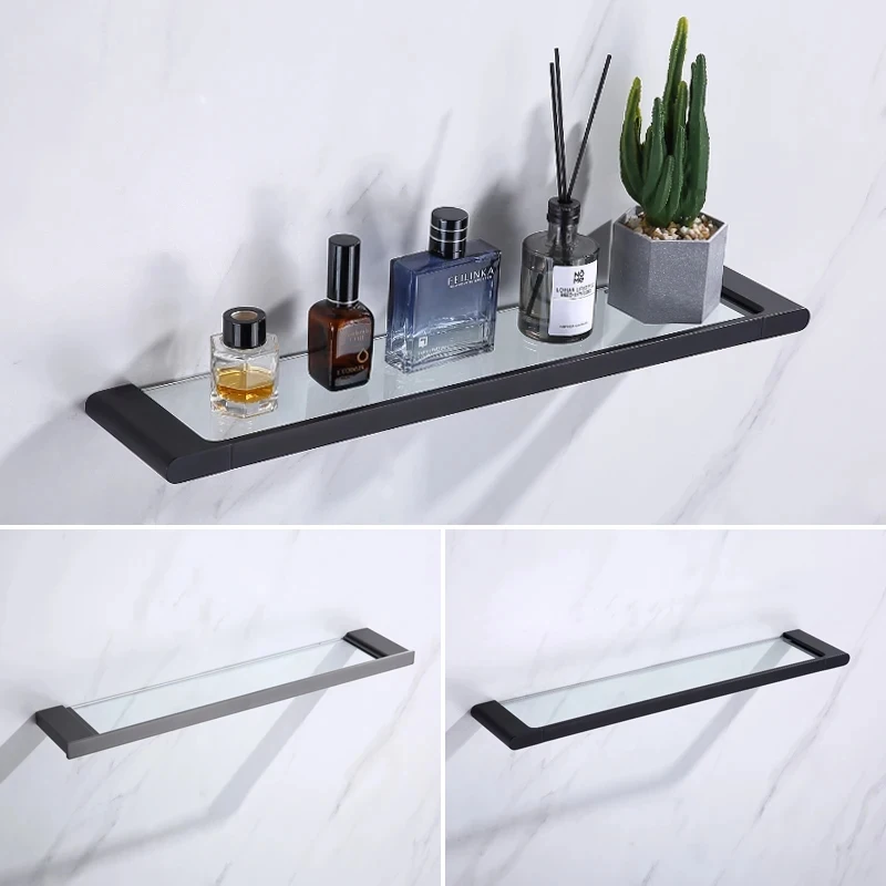 

Bathroom Towel Holder Household Wall Mounted Towel Rack Bathroom Pendant Set Towel Bar Punch For Bathroom Organizer