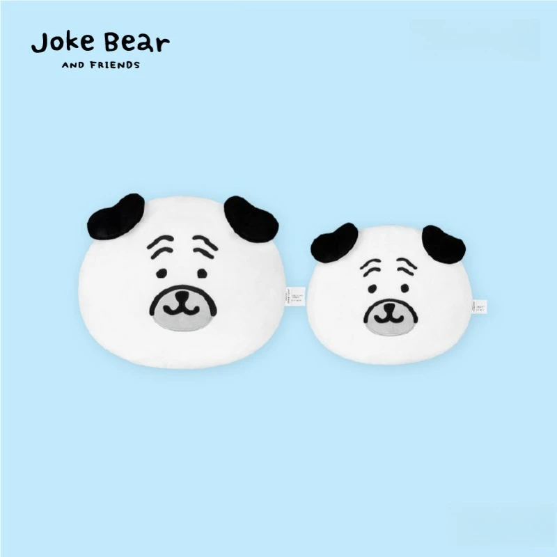 Anime Chiikawa Joke Bear Car Headrest Pillow Plush Material Full Filling Soft Neck Lumbar Support Protective for Car and Office