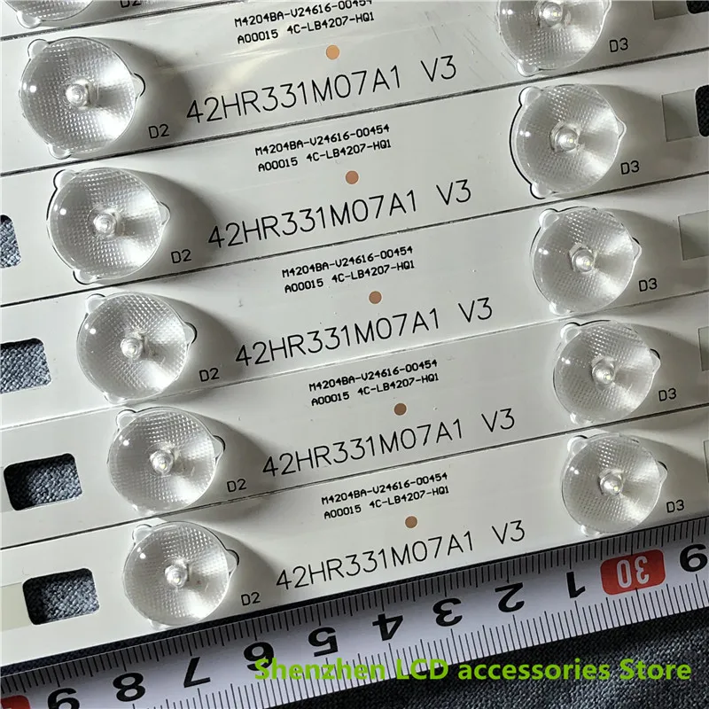 Оригинальная светодиодная лента, 8 шт., для световой панели L42F1600E 40-D4287A-LBA2 42HR331M07A1 4C-LB4207-YH6 4C-LB4207-HQ1 3 В 47 см