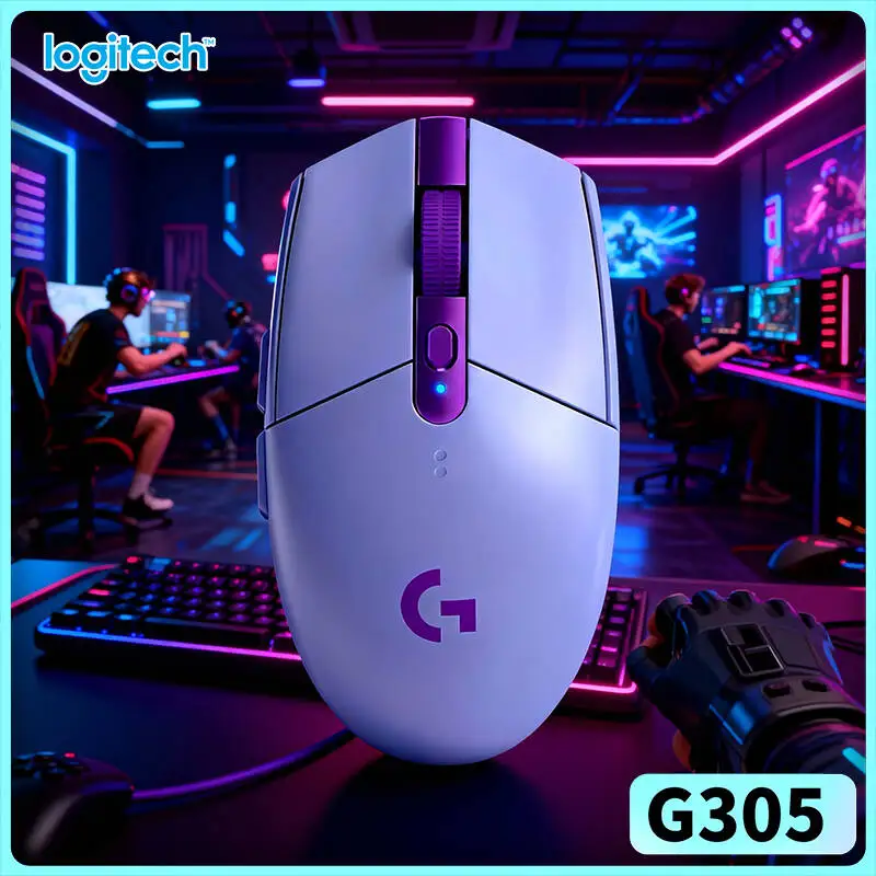 Logitech G305 LIGHTSPEED Wireless Gaming Mouse 12K DPI LIGHTSPEED 6 Buttons for PC CS:GO Esports Gamer