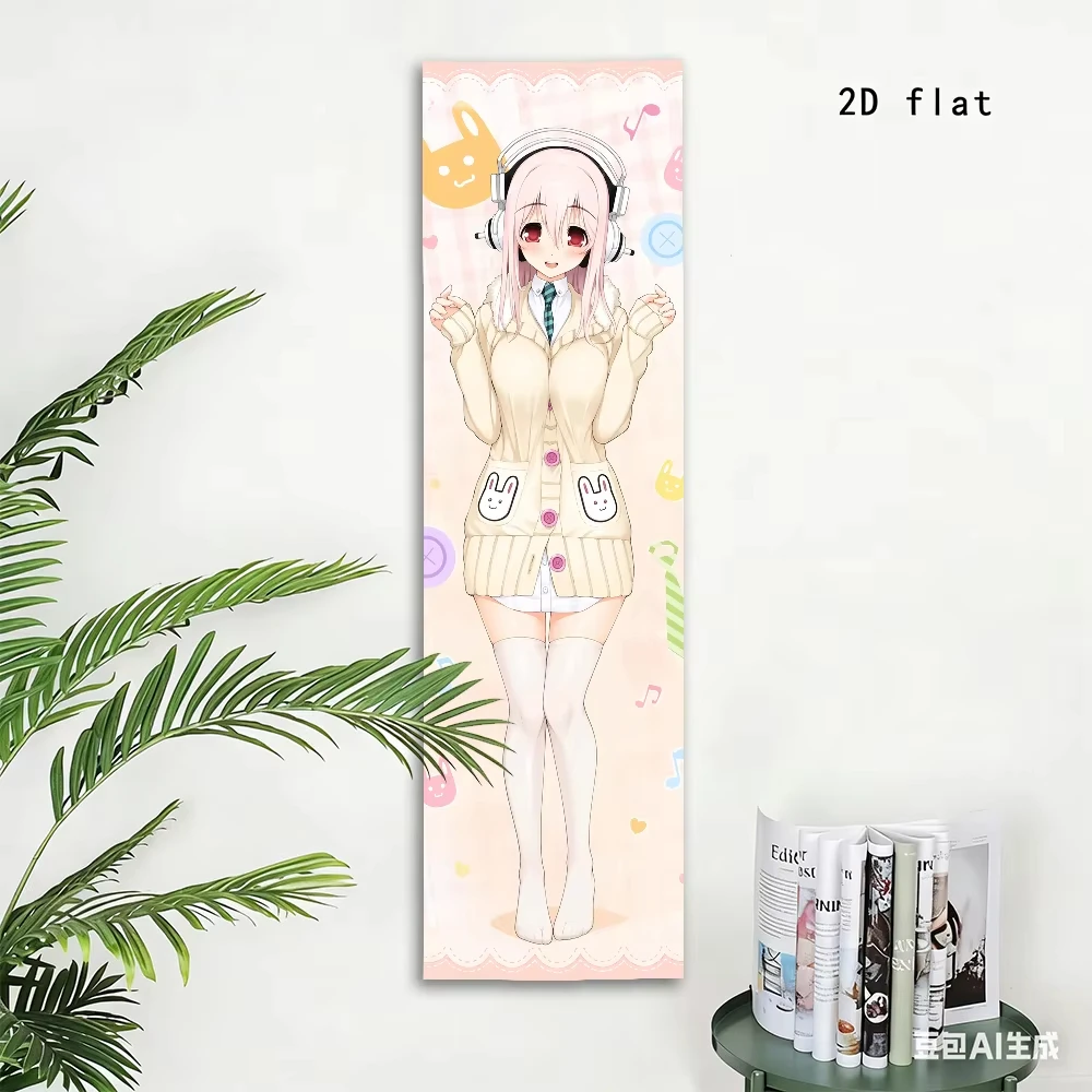 VIKAMA Cute Comic Wall Tapestry, Cute Girl Style Wall Hanging Decor, Suitable for Bedroom, Dormitory and Home Decoration
