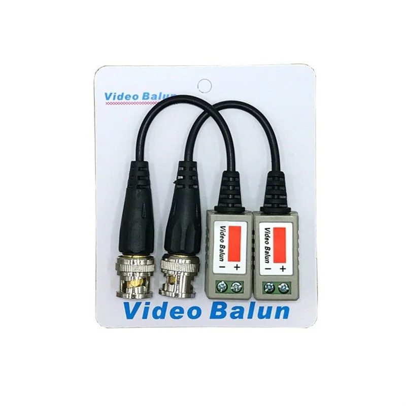 AHD/CVI/TVI Twisted BNC CCTV Video Balun passive Transceivers UTP Balun BNC Cat5 CCTV UTP Video Balun up to 3000ft Range