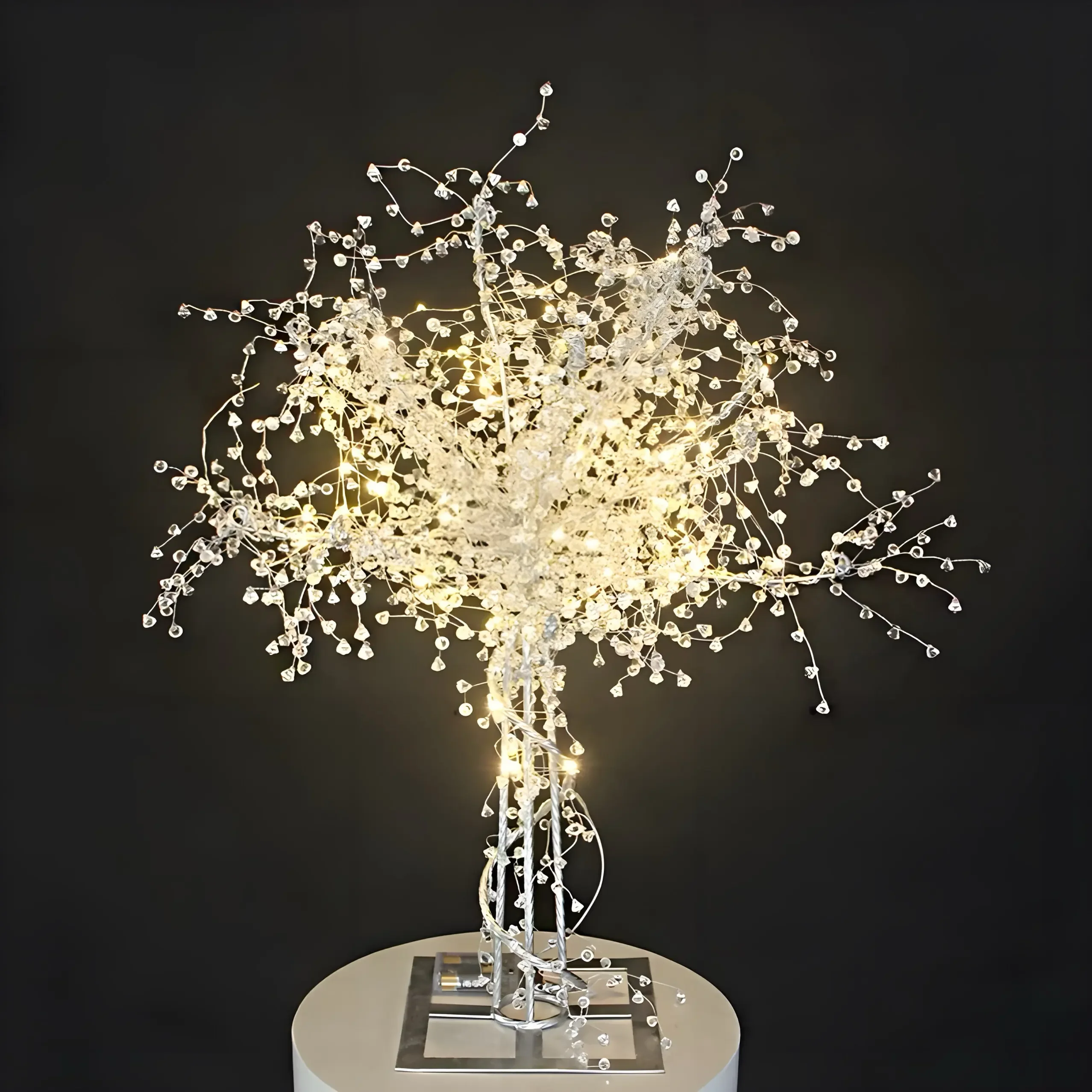 New wedding table ornaments luminous crystal tree creative lights holiday gifts bouquet wedding stage decoration