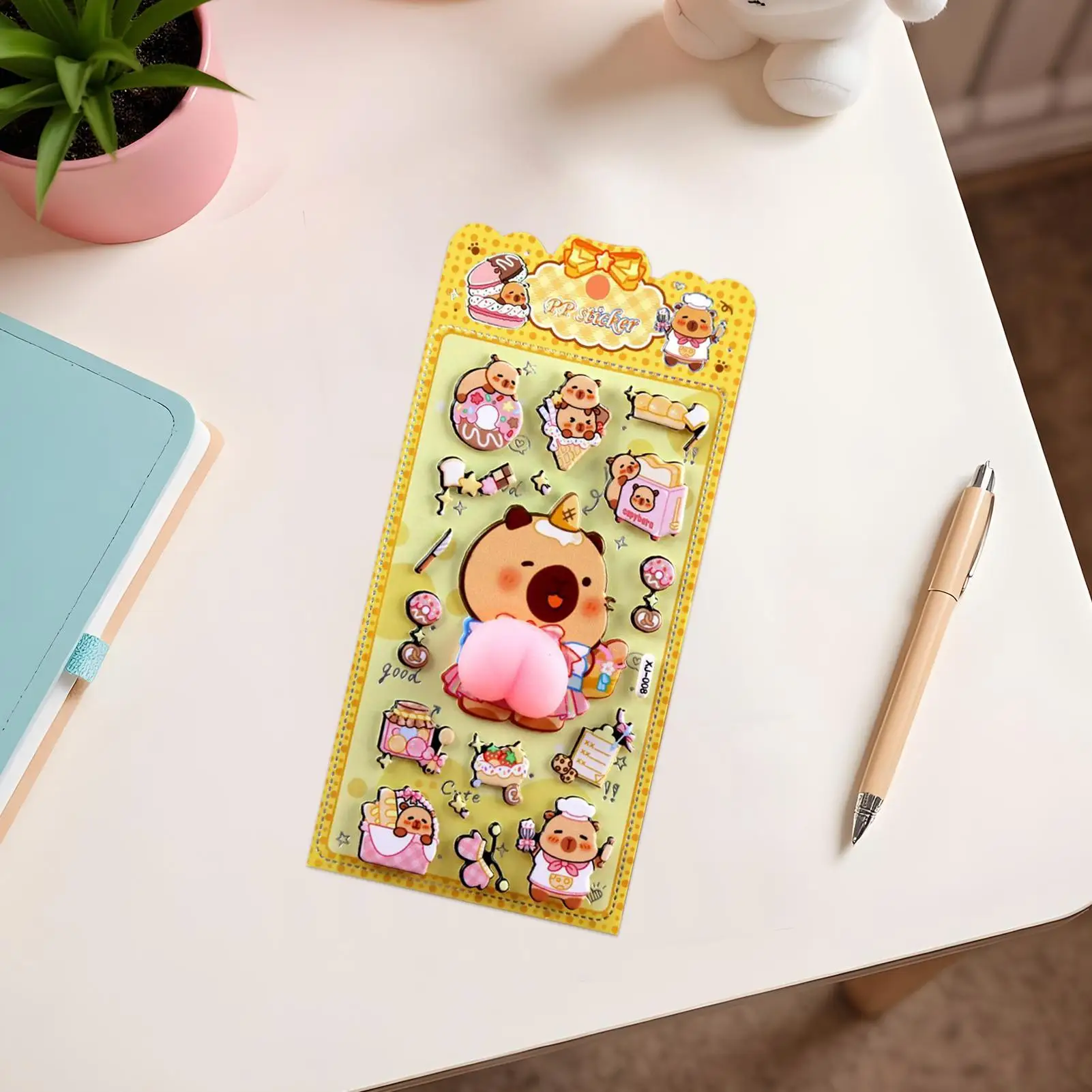 Fun Stickers Cartoon Decals Decorations 3D Cartoon Puff Stickers For Laptops Phone Case Party Birthday Classroom Activity Reward