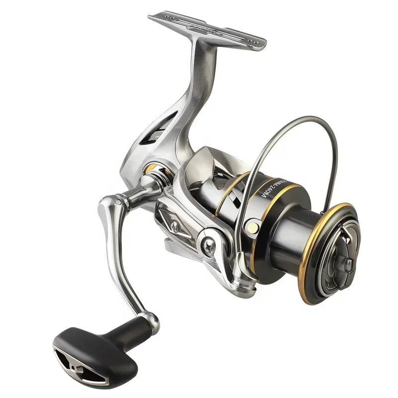 

3000 5000 7000 6-10KG 5.2:1 Speed Spinning Fishing Reel Stainless Steel Bearings Aluminum Alloy Line cup Metal Spinning Reel