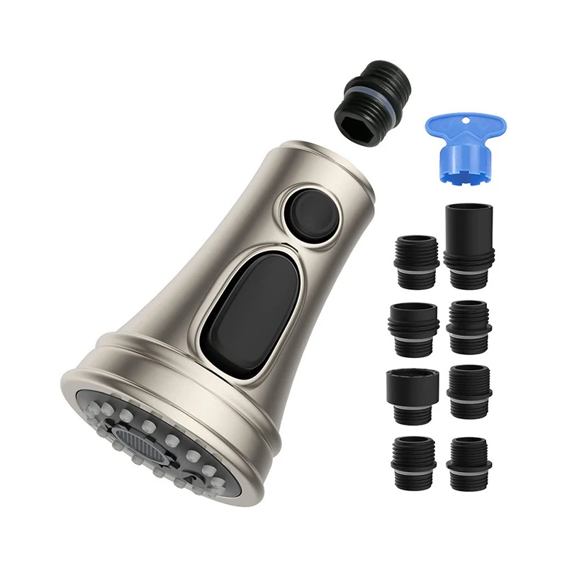 Kitchen Pull Out Faucet Sprayer Nozzle 3 Modes Water Saving Kitchen Sink Shower Spray Head For 1/2