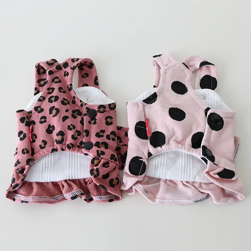 Dogs and Cats Dress Vest Big Bow Design Pet Puppy Skirt Autumn/Winter Clothes Outfit 5 Sizes 3 Color