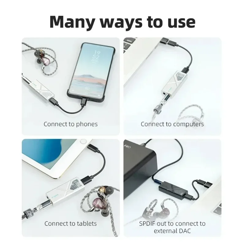 FiiO KA13 Portable Decoding Ear Amplifier Dual Core Performance Android Compatible Lossless HIFI & Balanced Headphone Amplifier