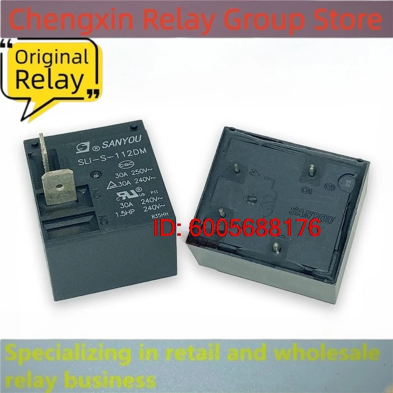 New 10pcs/lot SLI-S-112DMK Air conditioning electric water heater motherboard relay 12V 30A 40A 4pins HF2160 855AWP