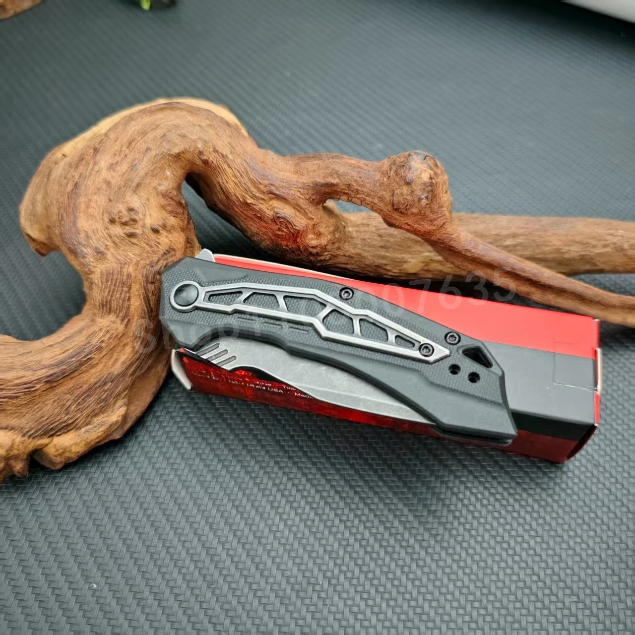 KS 1376 سكين للفرد 8Cr13Mov شفرة ألياف النايلون مقبض المحمولة متعددة الوظائف أداة الطوارئ في الهواء الطلق التخييم سكين صيد