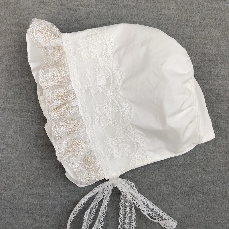 Mileval vintage maid cosplay pumpkin cotton cap lace-up cappello regolabile donna ragazze Lolita lace bonnet cappello arruffato