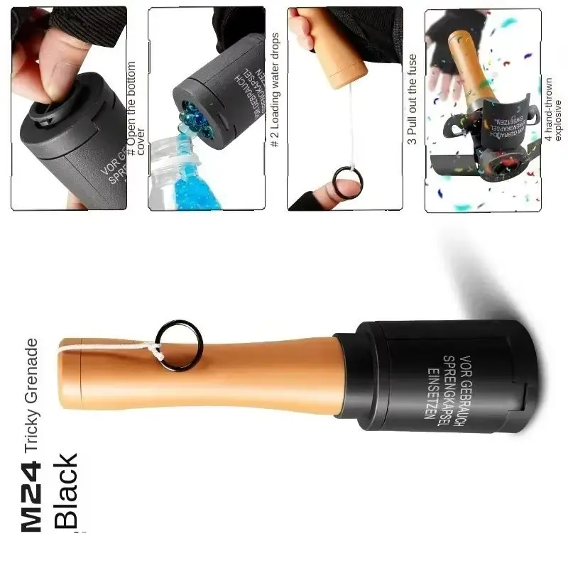 M26A2 Airsoft Grenade Toys1/ 2pcs Tactical Grenade Plastic Battle Game Toy Hand Grenades Pull Ring Toys Role Play Model Prop