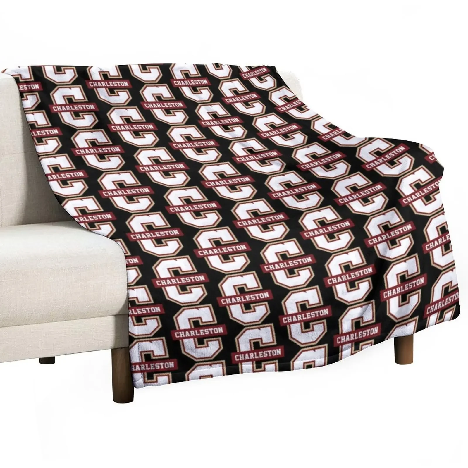 College of Charleston Cougars Throw Blanket blankets and throws cosplay anime Bed Blankets