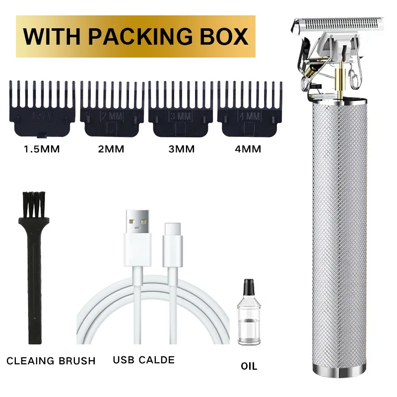 T9 Electric Hair Clipper Hair Clipper Electric Hair Clipper Minyak Kepala Ukiran Alat Cukur Botak Rambut Clipper