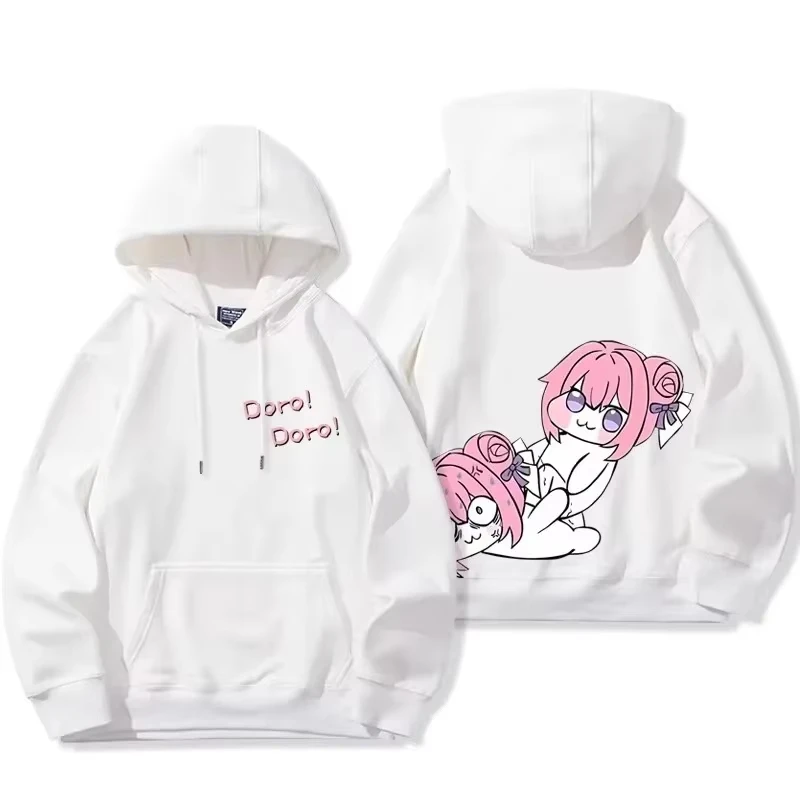 Doro Character Funny New Model personality Clothes hoodies Oversized Unisex Streetwear Trendy Cotton Fleece warm Casual Print