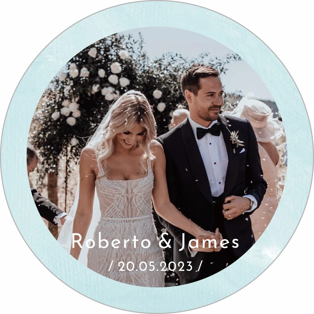 Personalized Wedding Sticker Custom Bridal Party Stickers Custom Names and Dates Wedding Sticker Decals for Your Dream Wedding