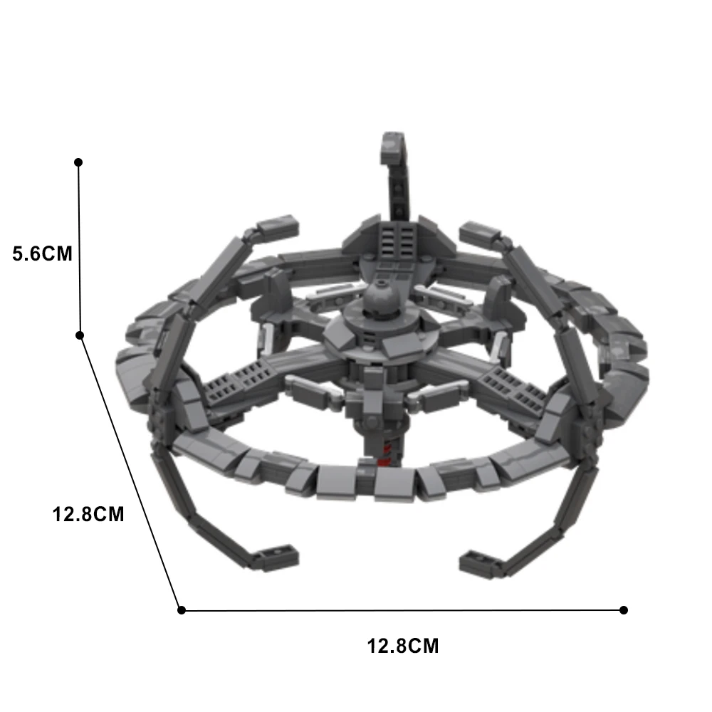 Gobricks MOC Deep Space Nine Commercial Hub Military Base Space Ship Model Building Blocks Bricks Space Findings Model Kid Toys